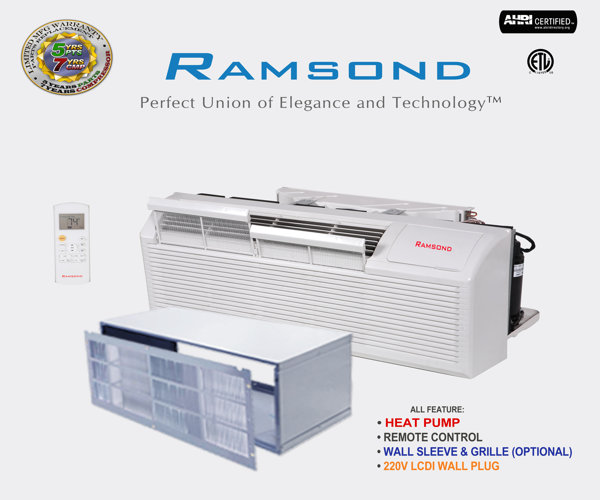 Ramsond 15000 BTU Through The Wall Air Conditioner with Heater